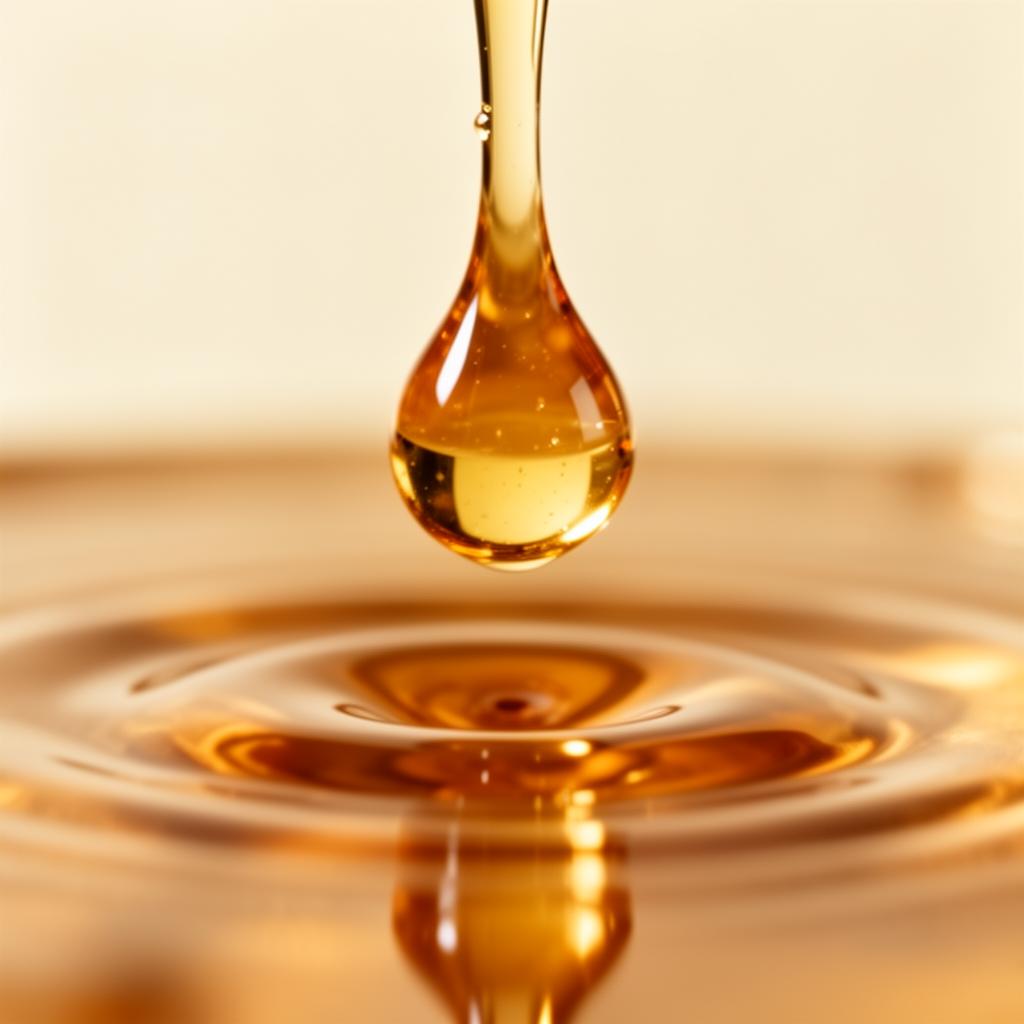 Golden sea buckthorn oil drop